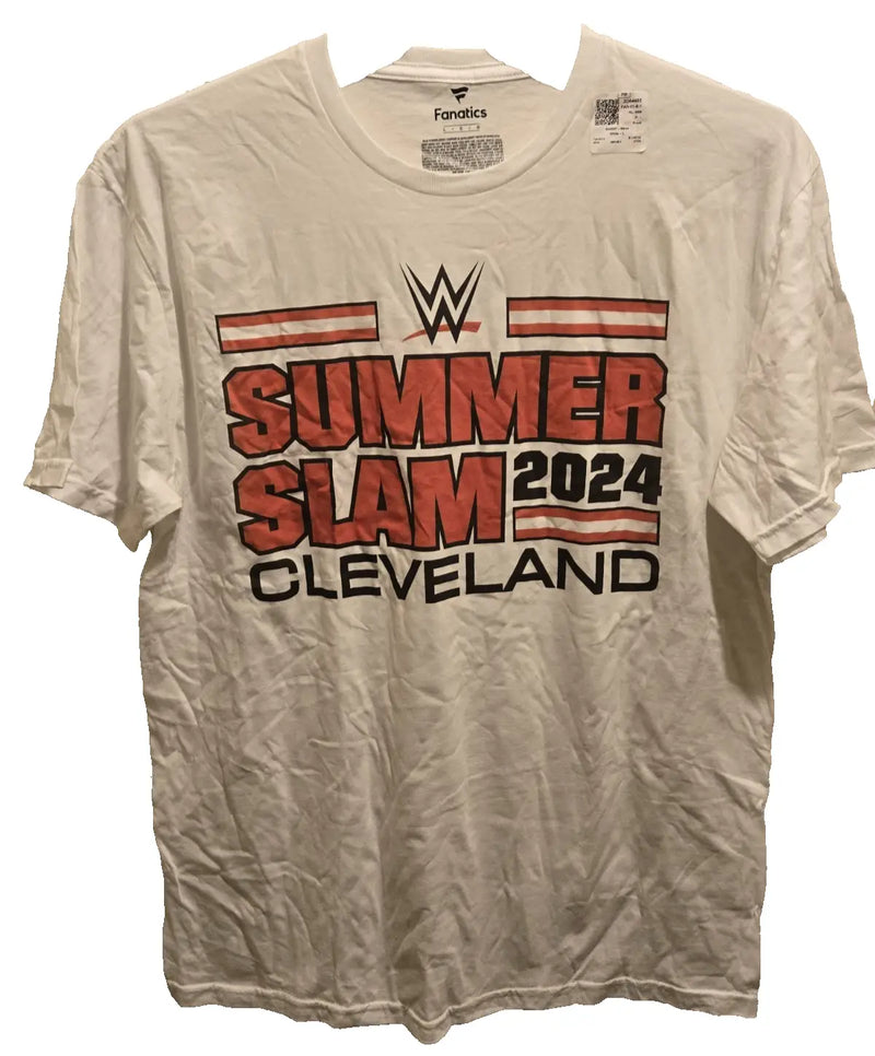 WWE SummerSlam 2024 Cleveland Fanatics T‑Shirt (Men’s XL) - Apparel