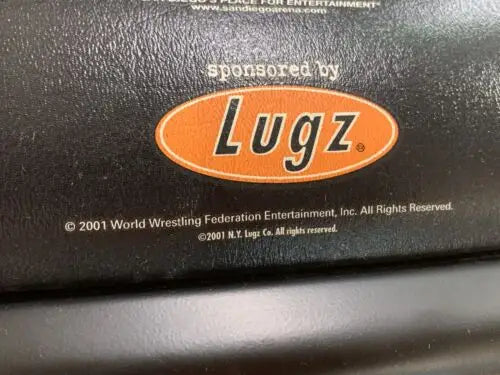 Lugz advertisement on WWF World Wrestling Federation 2001 Vengeance Ringside Chair