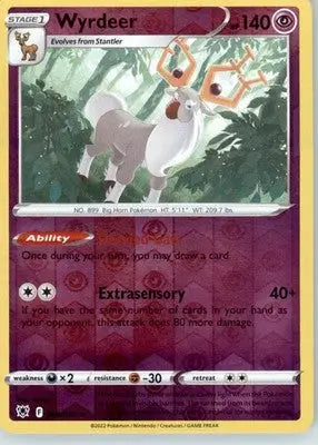 Wyrdeer - SWSH10: Astral Radiance - Reverse Holo LP - #069/189 - Pokémon Card Single
