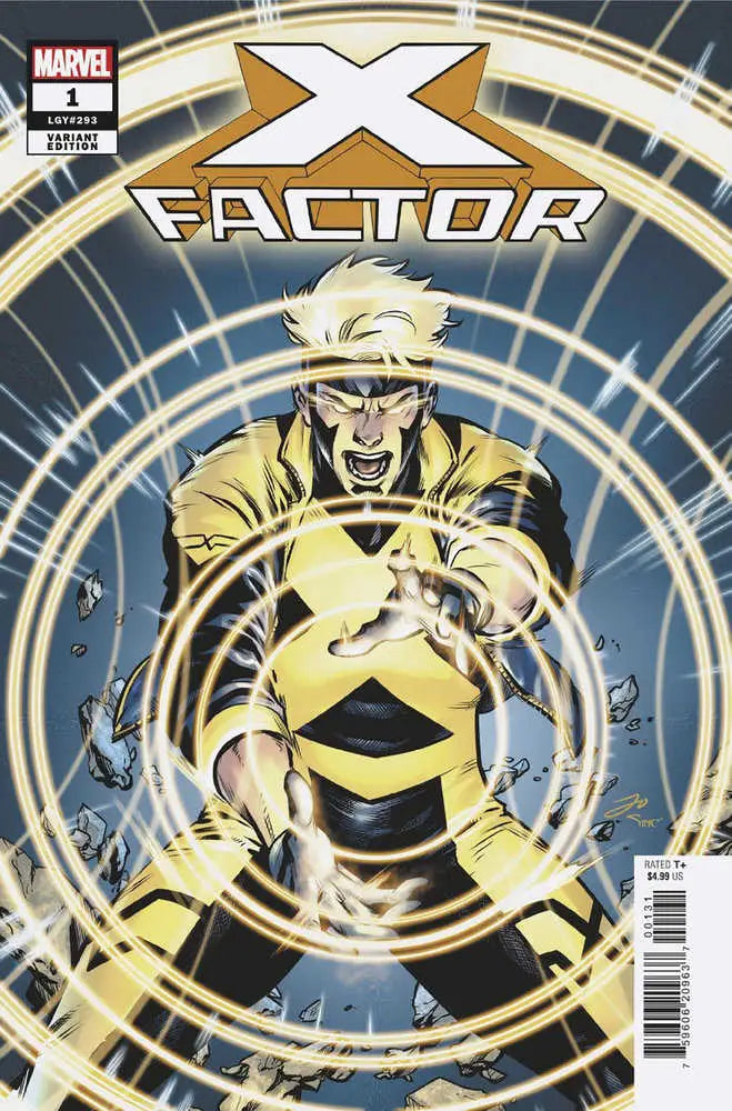 X-Factor #1 Marcus To Havok Variant comic book cover with vibrant energy effects