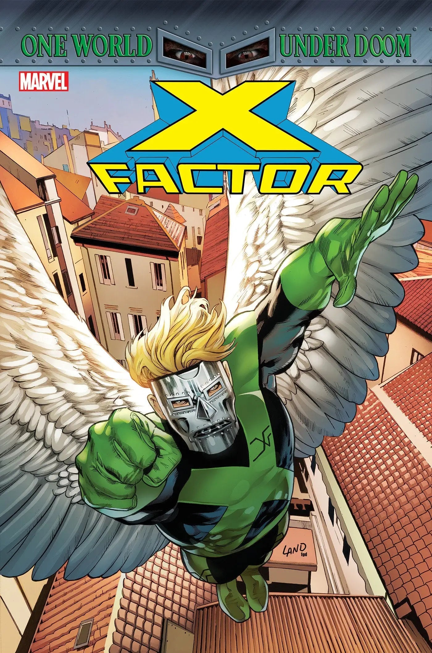 Comic book cover of X-Factor #7 featuring Doom and the angel returns storyline