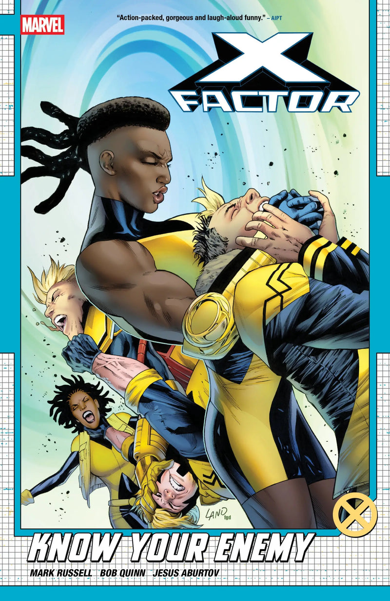 Comic book cover featuring action-packed characters from X-Factor By Mark Russell Volume 2