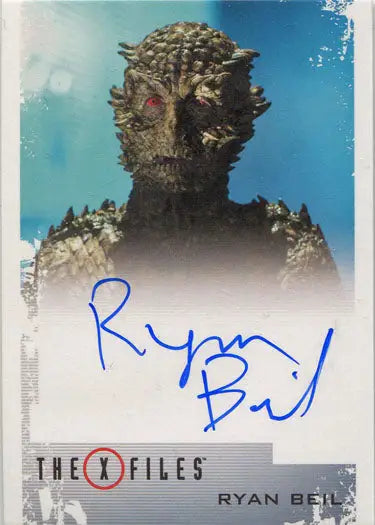 X-Files Season 10 & 11 Autograph Card Ryan Beil as The Were-Lizard - Entertainment Memorabilia