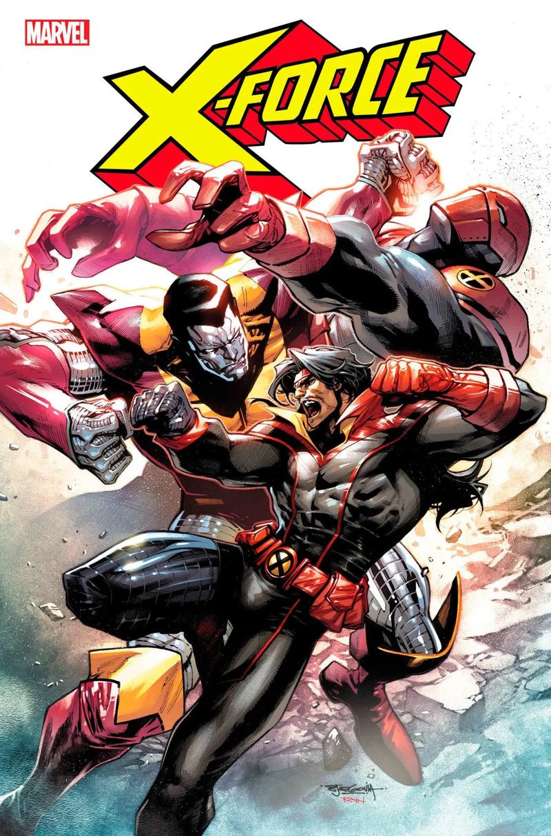 X-Force #8 comic book cover featuring Forge’s analog device and looming colossal repercussions
