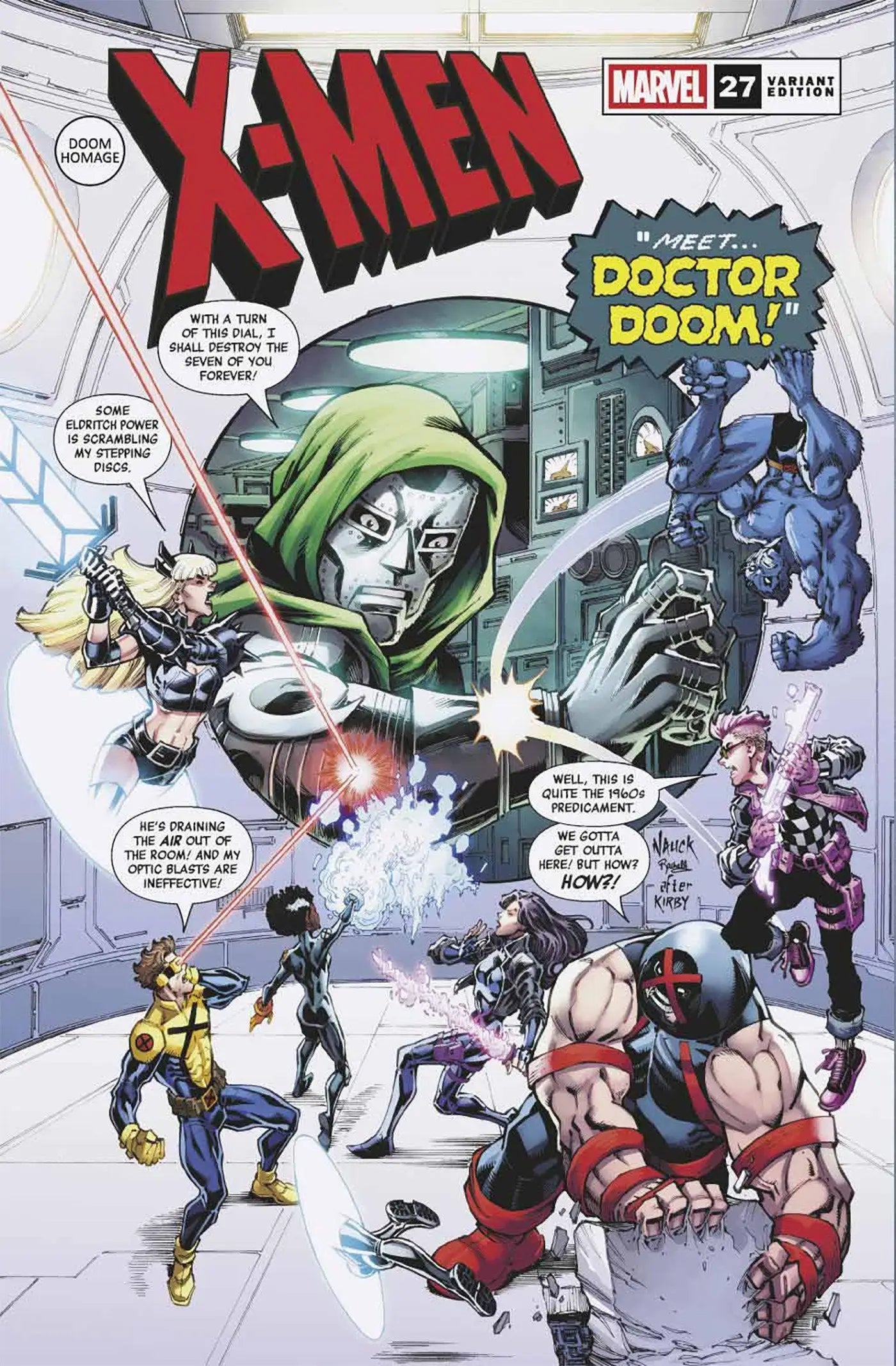 X-Men #27 Todd Nauck Doom Homage Variant - Comic Book