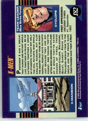 X-Men (Blue) - 1992 Impel Marvel Universe - NM - #182 - Marvel Card Single