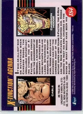 X-tinction Agenda - 1992 Impel Marvel Universe - NM - #184 - Marvel Card Single