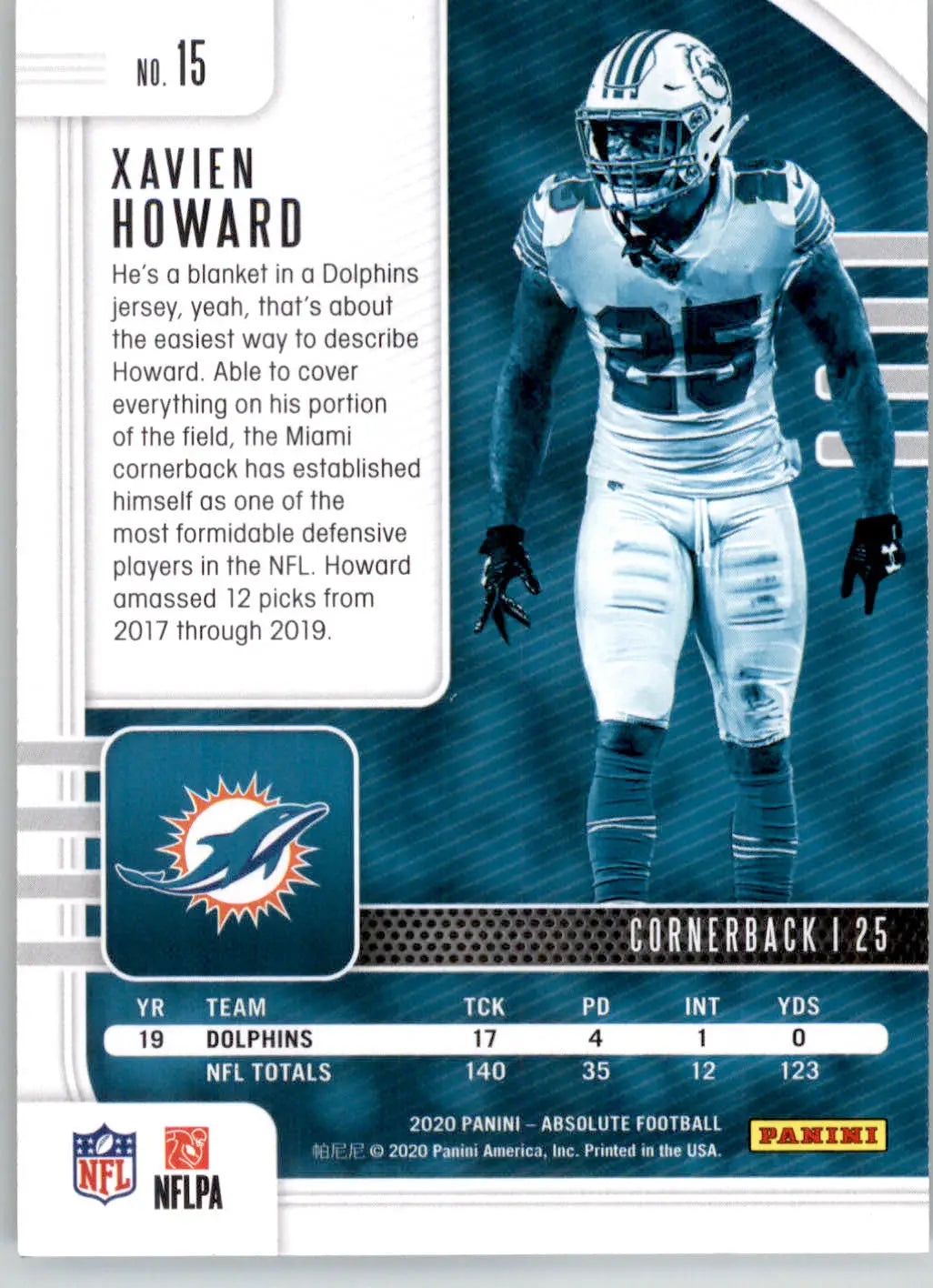 Xavien Howard - 2020 Panini Absolute - #15 - Red Football - Football Card Single