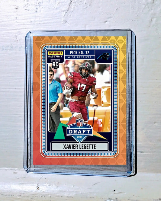 Xavier Legette 2024 Panini NFL #18 Draft Night Rookie Football Card 1 of 802 - Football Card Single