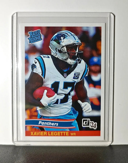 Xavier Legette Rookie 2024 Panini Rated Rookie Retro NFL #24 Panthers 1 of 890 - Football Card Single