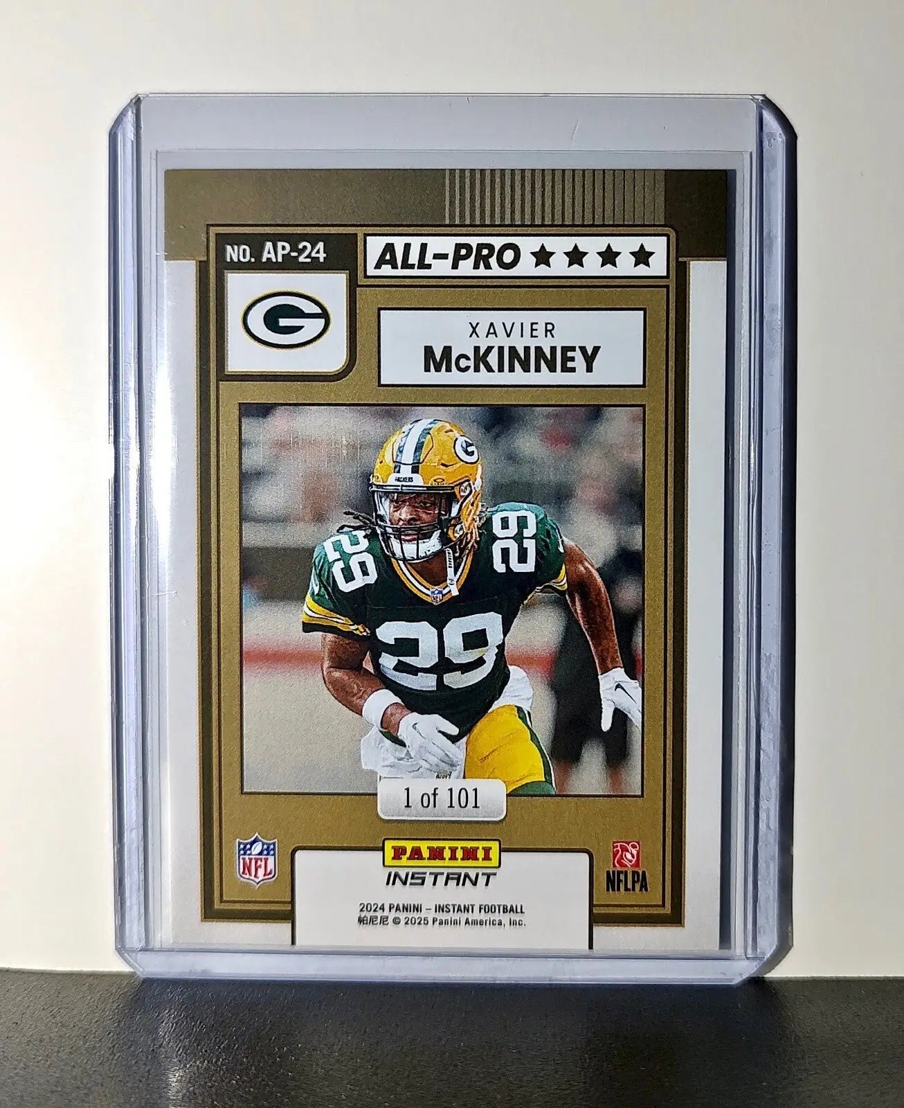 Xavier McKinney 2024 All-Pro Panini NFL #24 Football Card Packers 1 of 101 - Football Card Single