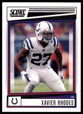 Xavier Rhodes 2022 Score #15 Indianapolis Colts - Football Card Single