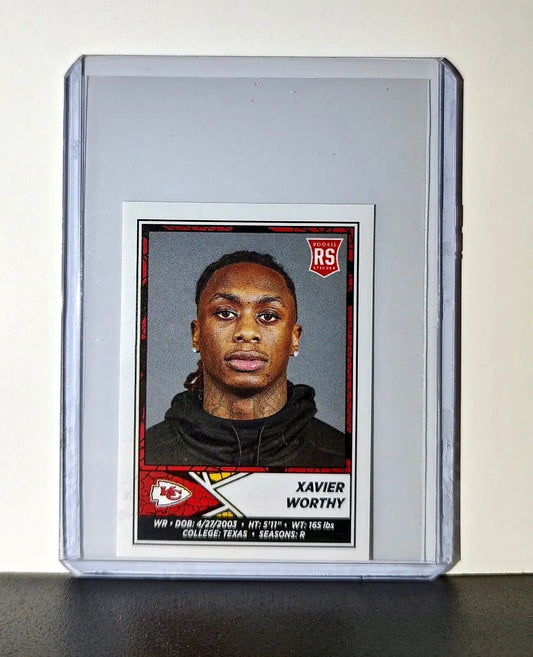 Xavier Worthy 2024 Panini NFL Sticker #262 Kansas City Chiefs - Football Card Single
