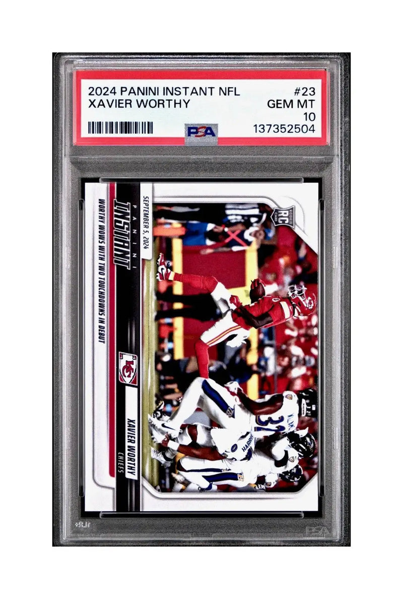 Xavier Worthy Rookie 2024 Panini Instant NFL #23 PSA 10 Gem Mint - Football Card Single