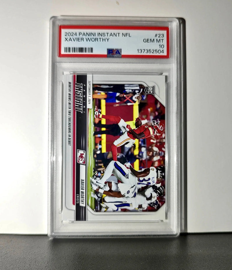 Xavier Worthy Rookie 2024 Panini Instant NFL #23 PSA 10 Gem Mint - Football Card Single