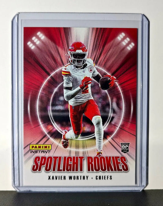 Xavier Worthy Rookie 2024 Panini Spotlight Rookies NFL #23 Chiefs 1 of 1426 - Football Card Single