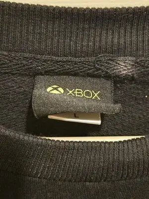 Xbox 20 Sweatshirt Mens L Black Graphic 4 Controllers Sleeve Logo Pullover - Apparel