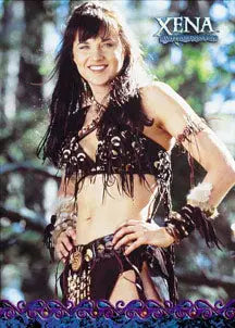 Xena Warrior Costume featured on Xena Season 6 Promo Card trading card