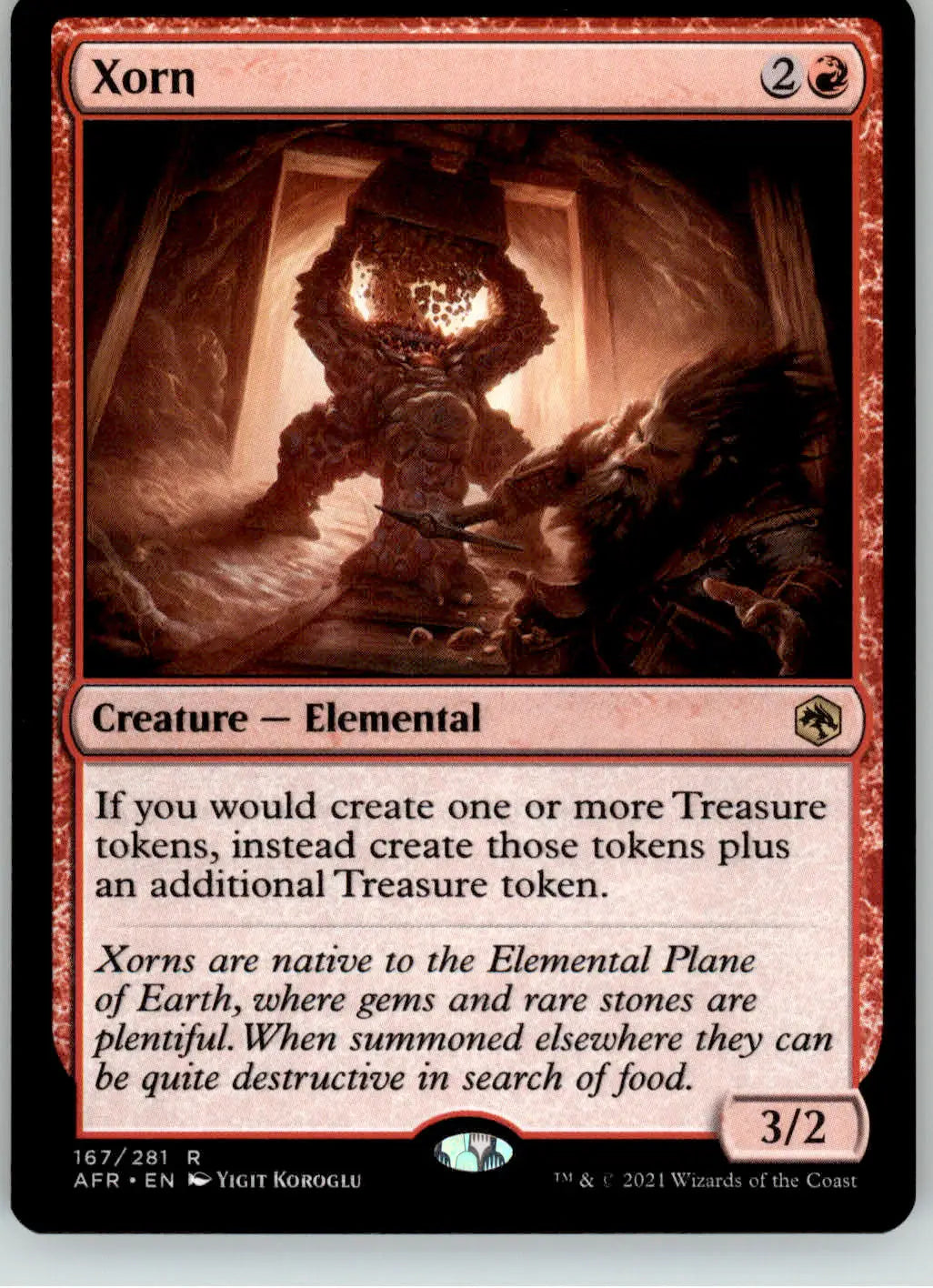 Xorn - Adventures in the Forgotten Realms - 167 - NM Magic: The Gathering - Magic Card Single