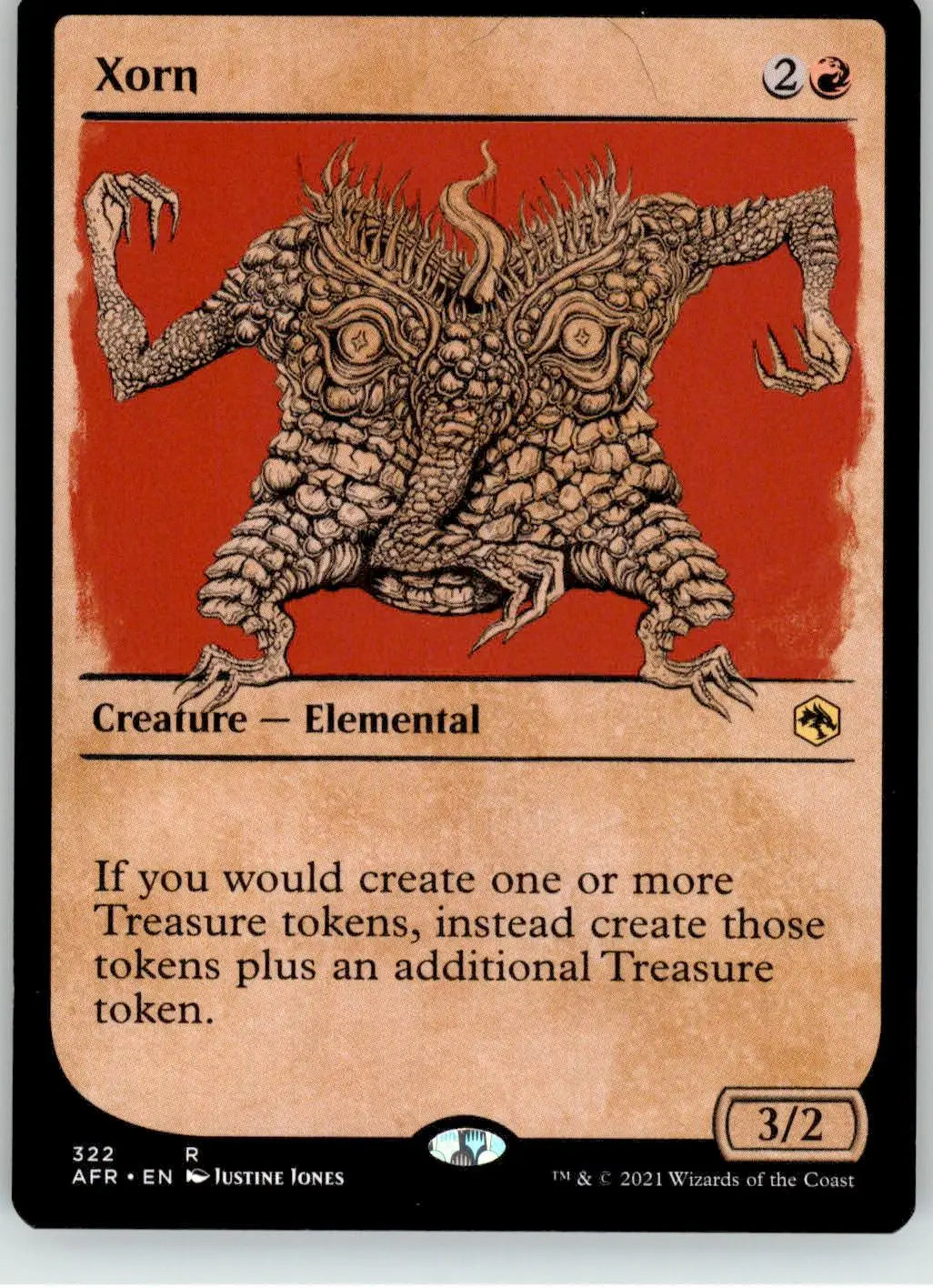 Xorn (Showcase) - Adventures in the Forgotten Realms - 322 - NM Magic - Magic Card Single