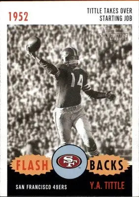 Y.A. Tittle - 2006 Topps Heritage - #FL-3 - Flashbacks Football - Football Card Single