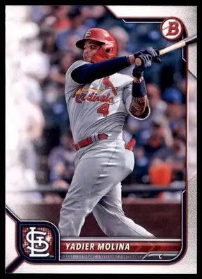 Yadier Molina 2022 Bowman #92 St. Louis Cardinals - Baseball Card Single