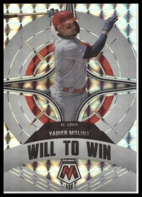 Yadier Molina 2022 Panini Mosaic Will to Win Mosaic #WW-1 St. Louis Cardinals - Baseball Card Single