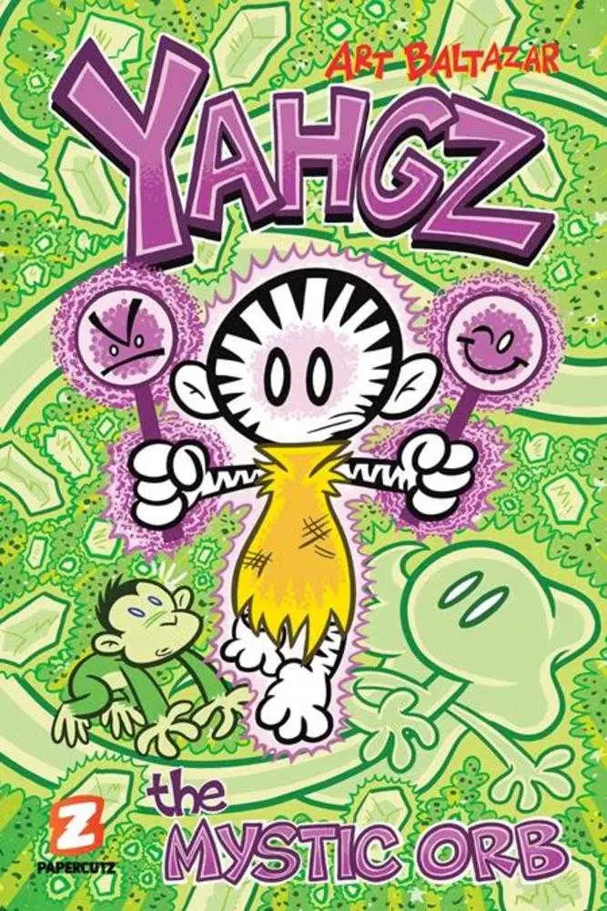 Comic book cover for Yahgz TPB Volume 03 Mystic Orb by Art Baltazar featuring mystic orb and Craybi Craynobi