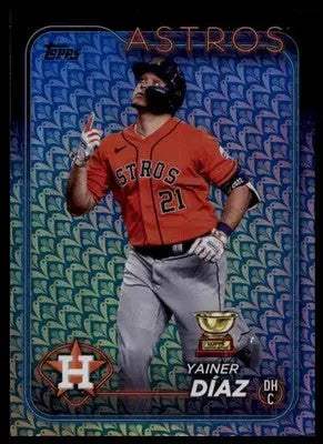 Yainer Díaz 2024 Topps Holiday #77 Houston Astros - Baseball Card Single