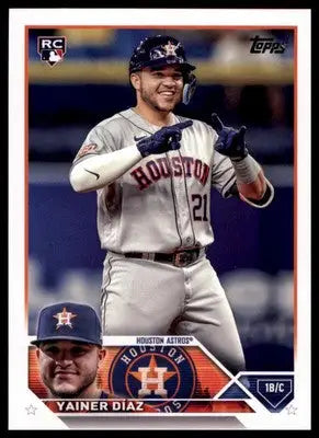 Yainer Díaz Rookie 2023 Topps #635 Houston Astros - Baseball Card Single