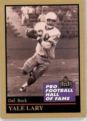Yale Lary - 1991 Enor Pro Football HOF - #84 - Football - Football Card Single