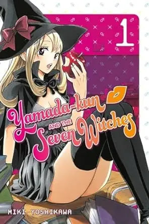 Yamada Kun and the Seven Witches manga volume 1 seven witches graphic novel display