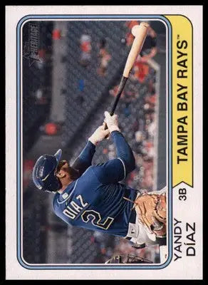 Yandy Díaz 2023 Topps Heritage #125 Tampa Bay Rays - Baseball Card Single