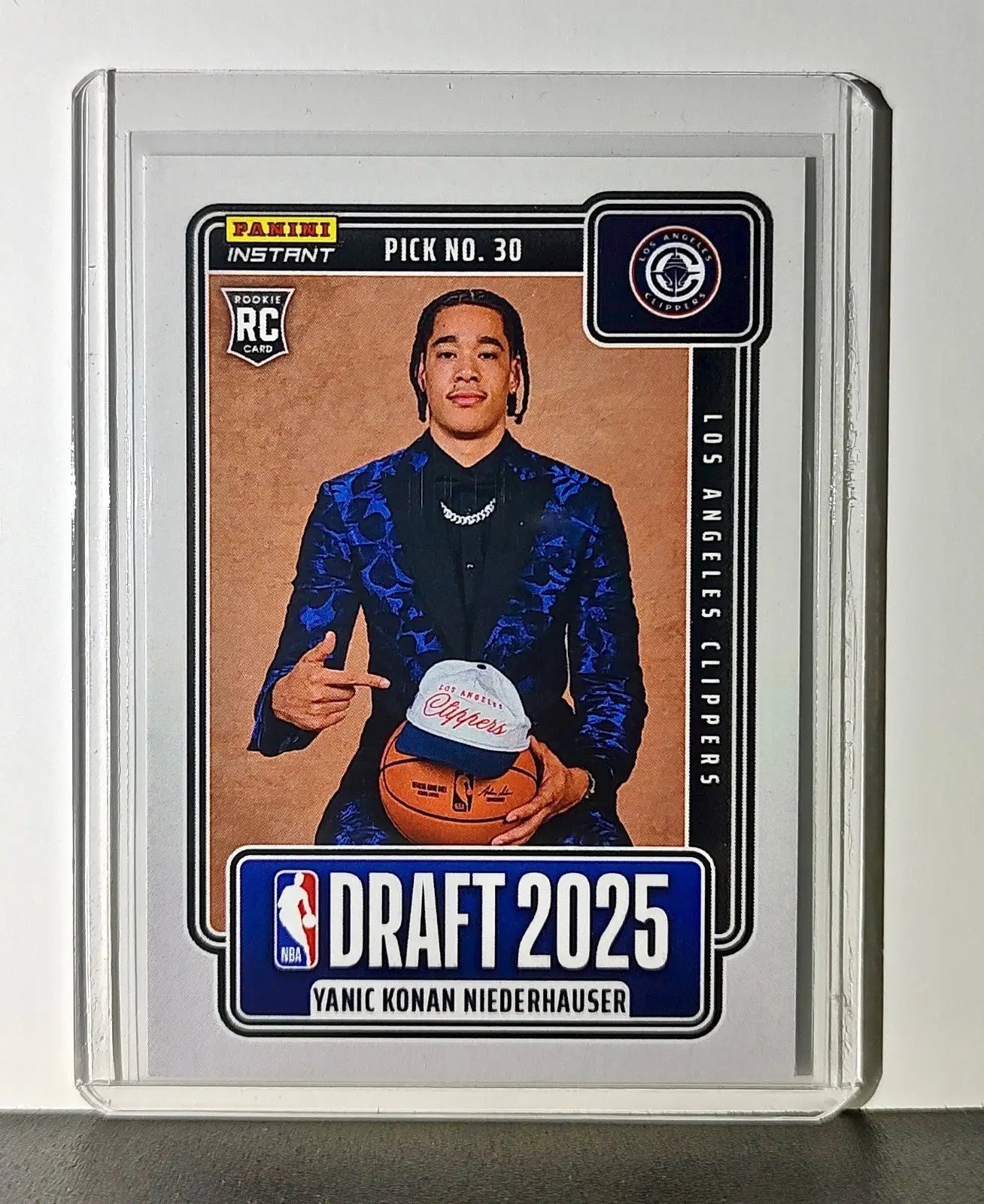Yanic Konan Niederhauser Rookie 2025-26 Panini NBA #26 Draft Night LA Clippers - Basketball Card Single