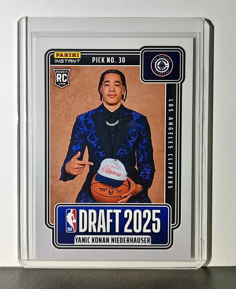Yanic Konan Niederhauser Rookie 2025-26 Panini NBA #26 Draft Night LA Clippers - Basketball Card Single