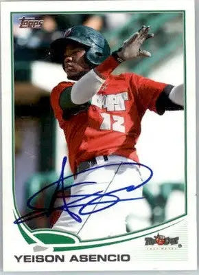 Yeison Asencio - 2013 Topps Pro Debut - #PDA-YA - AUTO Baseball - Baseball Card Single