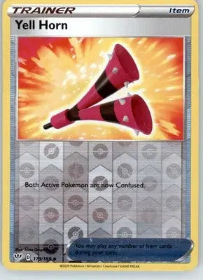 Yell Horn - SWSH03: Darkness Ablaze - 173/189 - Reverse Holo LP - Pokémon Card Single