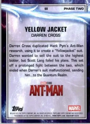 Yellowjacket - 2025 Topps Chrome Marvel Studios - #60 - Non_sport - Non-Sports Card Single