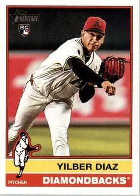 Yilber Diaz - 2025 Topps Heritage - #372 - RC Baseball - Baseball Card Single