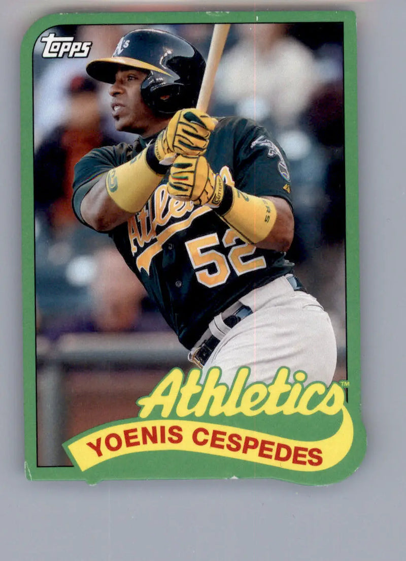 Yoenis Cespedes - 2014 Topps - #TM-85 - 1989 Topps Die Cut Minis Baseball - Baseball Card Single