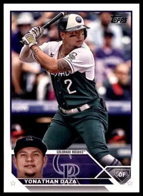 Yonathan Daza 2023 Topps #122 Colorado Rockies - Baseball Card Single