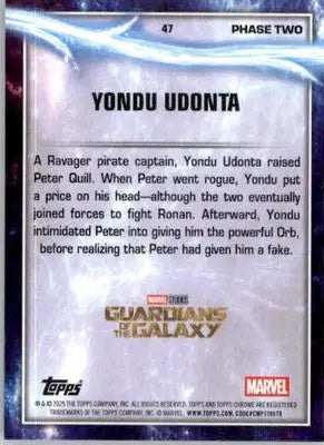 Yondu Udonta - 2025 Topps Chrome Marvel Studios - #47 - Non_sport - Non-Sports Card Single