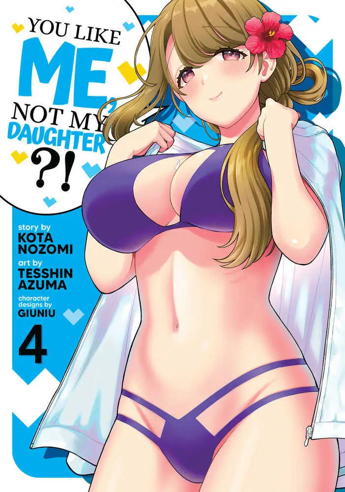 Manga cover featuring a woman in a bikini from You Like Me Not My Daughter Volume 4 with Trip Ayako Miu