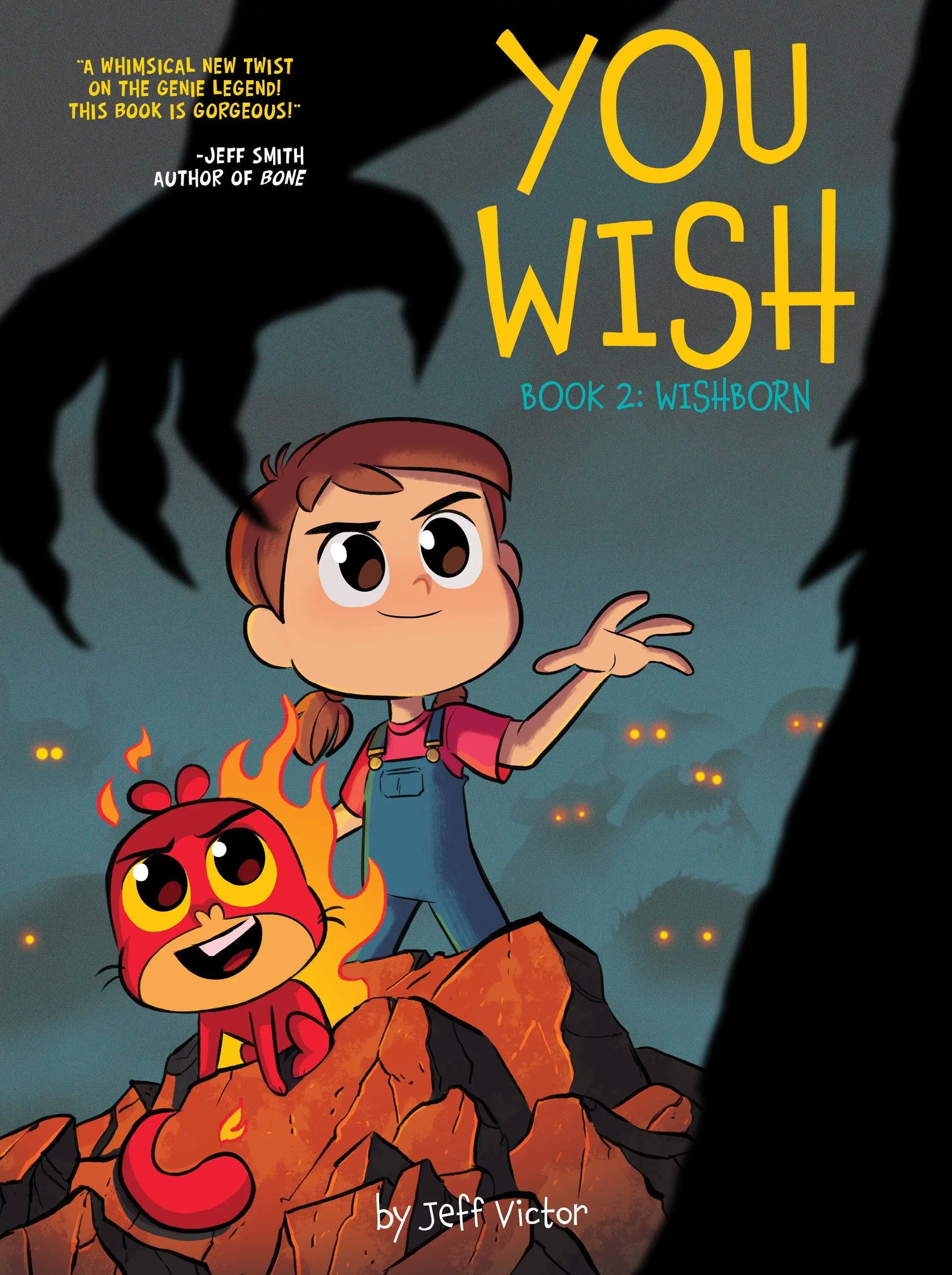 You Wish Book 2 Wishborn cover featuring family secrets and a captivating graphic in Lamp World