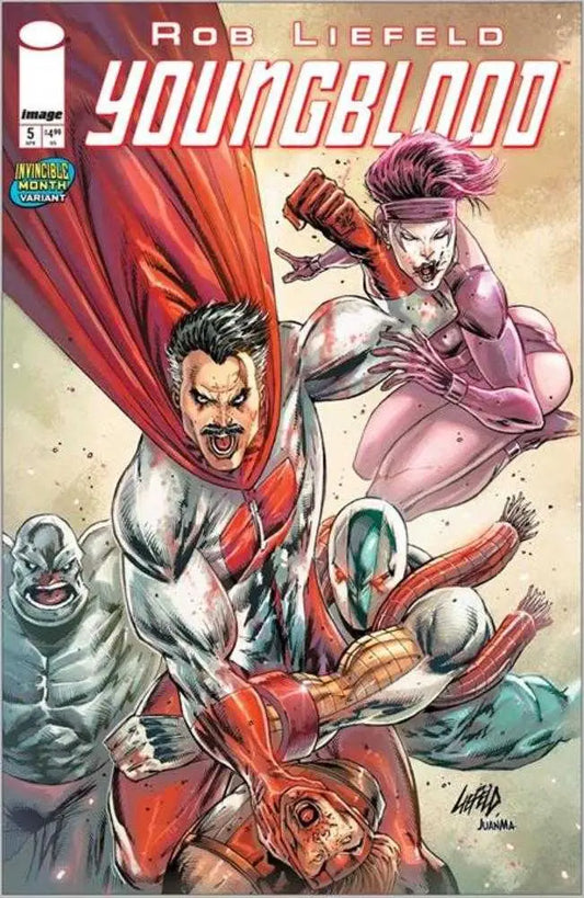 Youngblood #5 Cover G Rob Liefeld Invincible Team Up Variant (Mature) - Back Issues