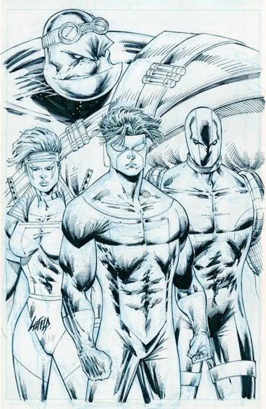 Youngblood #5 Cover H Rob Liefeld Invincible Team Up Black & White Variant (Mature) - Back Issues