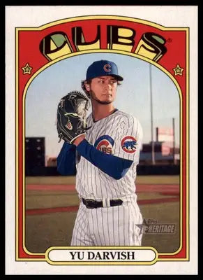 Yu Darvish 2021 Topps Heritage #263 Chicago Cubs - Baseball Card Single