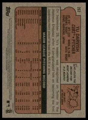 Yu Darvish 2021 Topps Heritage #263 Chicago Cubs - Baseball Card Single