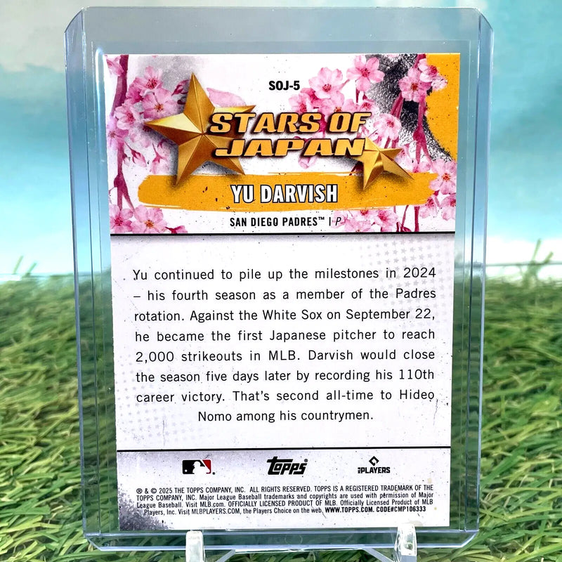 Yu Darvish baseball card from Topps Series Tokyo Series Exclusive Stars of Japan SP Padres