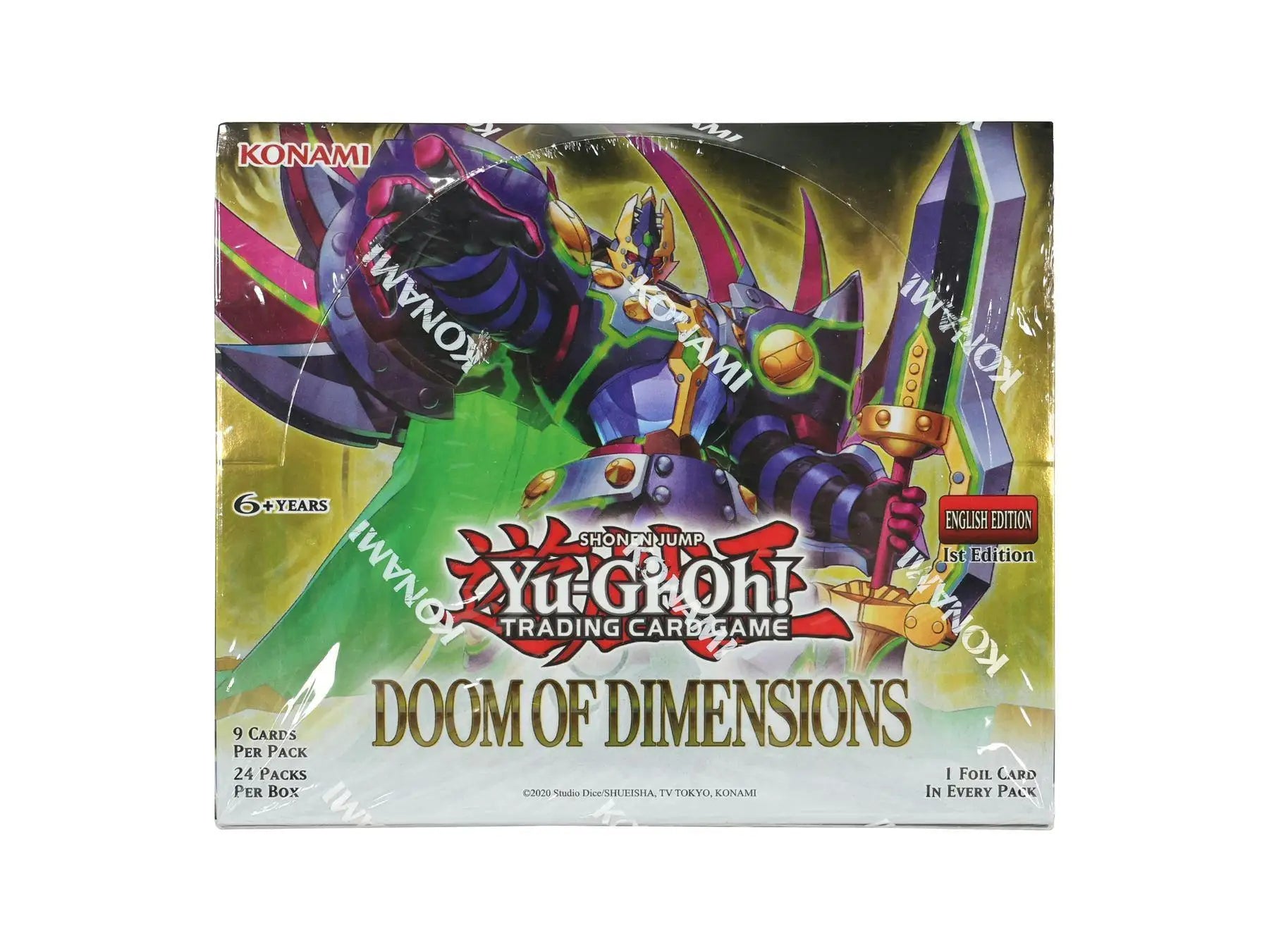 Yu-Gi-Oh Doom of Dimensions Booster Box | Columbia Sports Cards - Sports Card Hobby Boxes